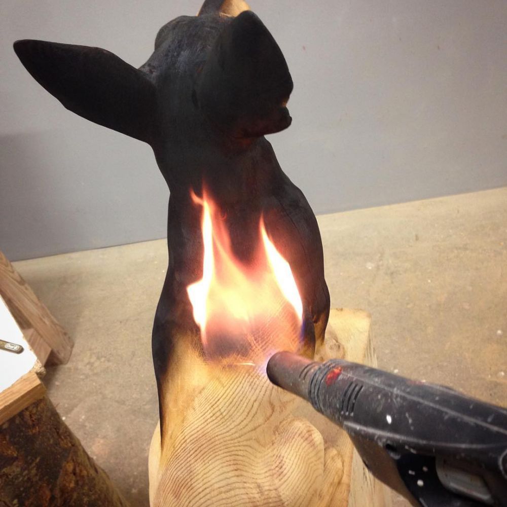 Cuma pakai api, 10 potret patung hewan ini detailnya sangat nyata