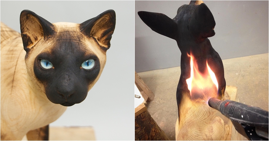 Cuma pakai api, 10 potret patung hewan ini detailnya sangat nyata
