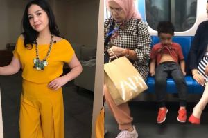 Bepergian naik MRT, tas mewah Nagita Slavina jadi sorotan