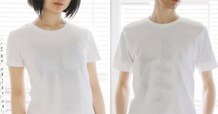 Desain baju 'menerawang' ini perlihatkan ilusi tubuh pemakainya
