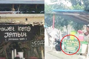 11 Tulisan lucu gerobak pedagang es, absurd bikin mikir dua kali