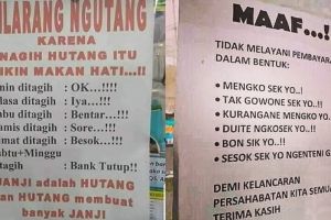 11 Peringatan lucu dilarang utang ini bikin kesal