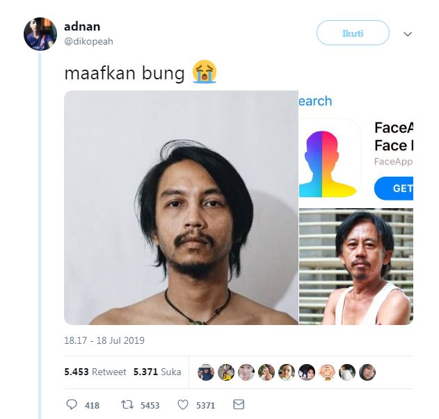 7 Foto lucu Age Challenge artis ala warganet, mirip tapi nyeleneh