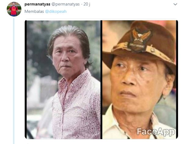 7 Foto lucu Age Challenge artis ala warganet, mirip tapi nyeleneh