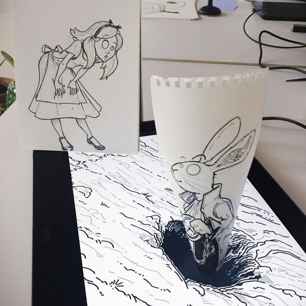 10 Karya 3D cuma dari kertas notebook ini hasilnya keren