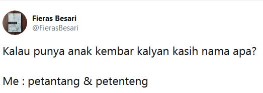 10 Cuitan lucu nama-nama anak kembar ini bikin ketawa geli