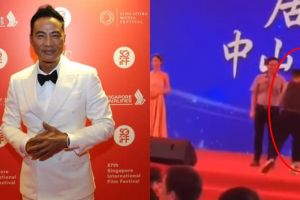 Aktor senior Hong Kong, Simon Yam ditusuk di atas panggung