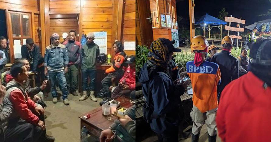 Hutan Gunung Panderman terbakar, ini 7 potret evakuasi pendaki