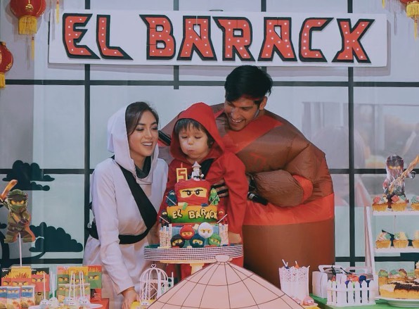 11 Momen keseruan ulang tahun El Barack, bertema ninja