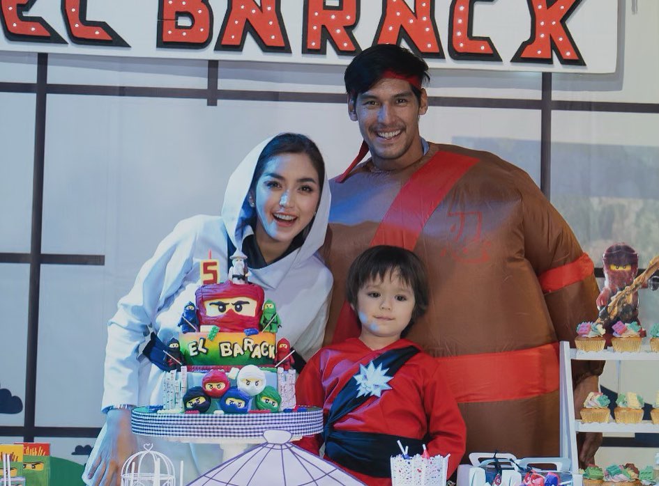 11 Momen keseruan ulang tahun El Barack, bertema ninja