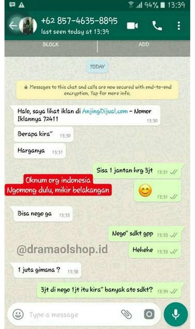 10 Chat tawar-menawar di online shop endingnya bikin kesel