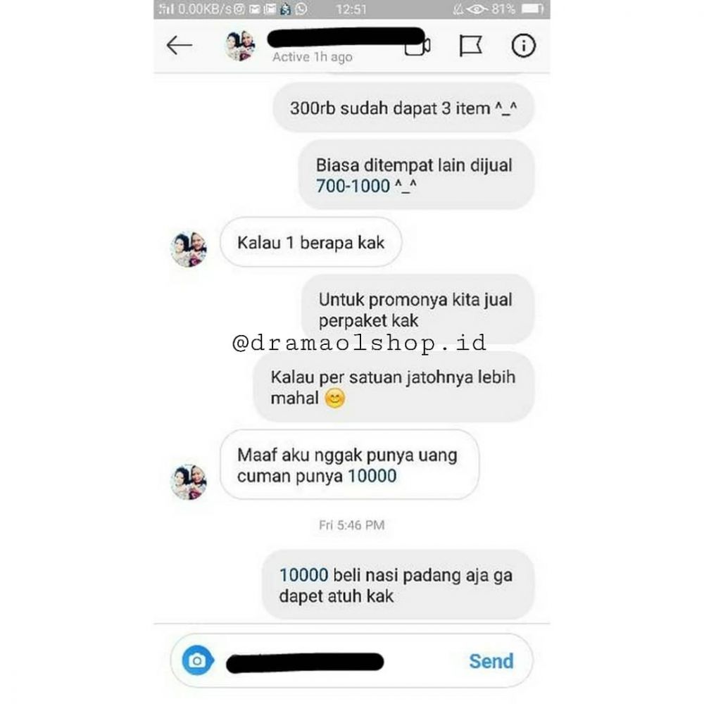 10 Chat tawar-menawar di online shop endingnya bikin kesel