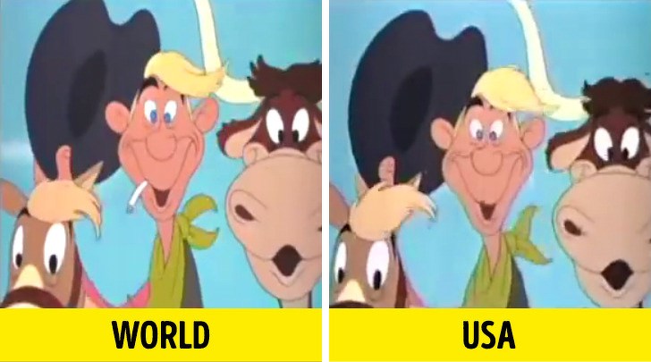 15 Adegan film kartun yang sama ini ternyata beda di negara lain