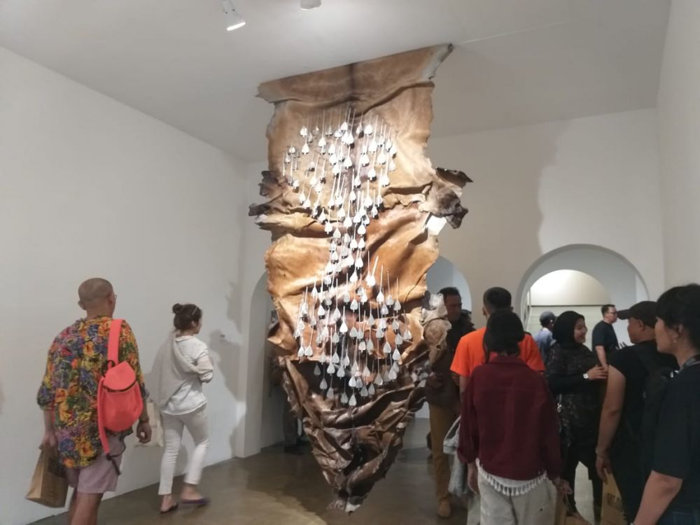 Kunjungi ARTJOG 2019, Wanda Hamidah pelajari pesan moral dalam seni