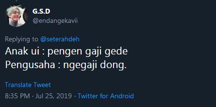 10 Cuitan lucu balasan 'anak UI pengen gaji gede', kocak abis!