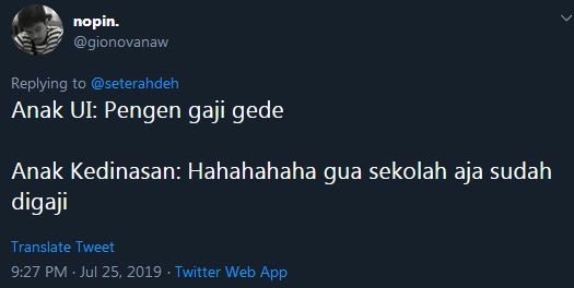 10 Cuitan lucu balasan 'anak UI pengen gaji gede', kocak abis!