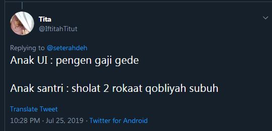 10 Cuitan lucu balasan 'anak UI pengen gaji gede', kocak abis!