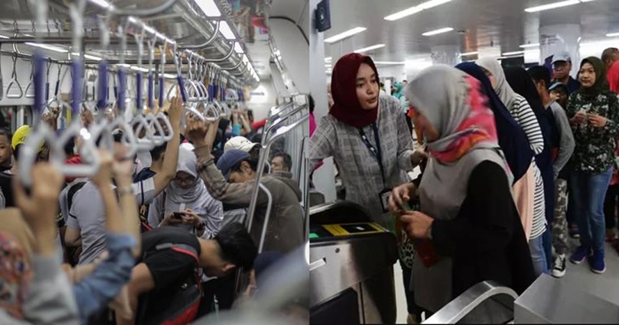 Wanita ini bawa hula hoop di MRT, penyebabnya tak kamu sangka