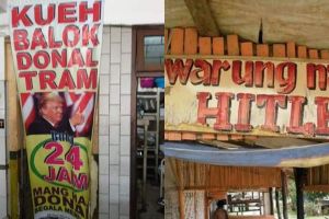 10 Nama warung makan terinspirasi pesohor dunia ini kocak abis