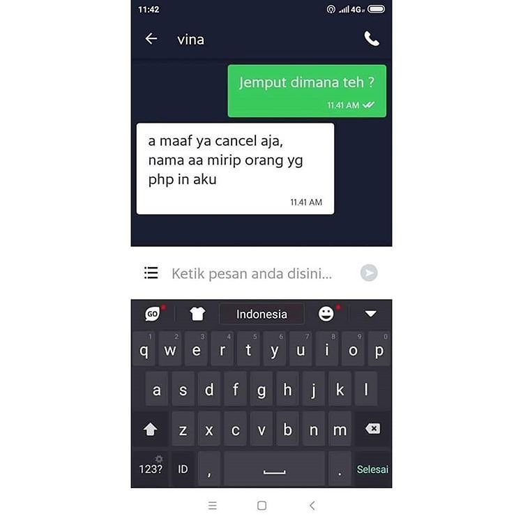 9 Chat lucu sama driver ojek online, endingnya curhat soal cinta