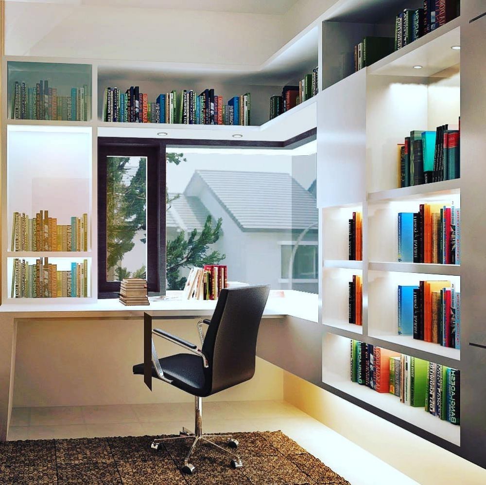 25 Desain  ruang kerja minimalis  untuk di rumah  dijamin 