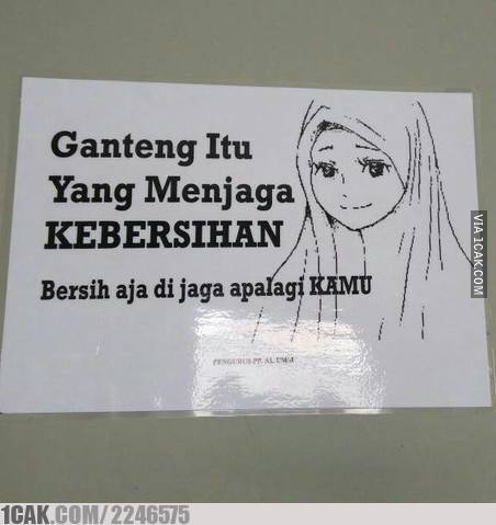 10 Papan larangan ini endingnya baper, bikin cekikikan