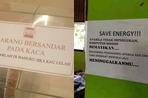 10 Papan larangan ini endingnya baper, bikin cekikikan