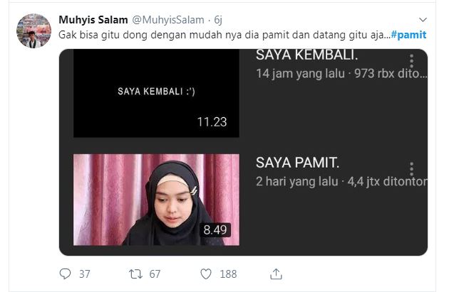 10 Reaksi warganet ikutan #pamit ini bikin nyengir