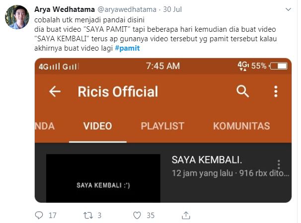 10 Reaksi warganet ikutan #pamit ini bikin nyengir