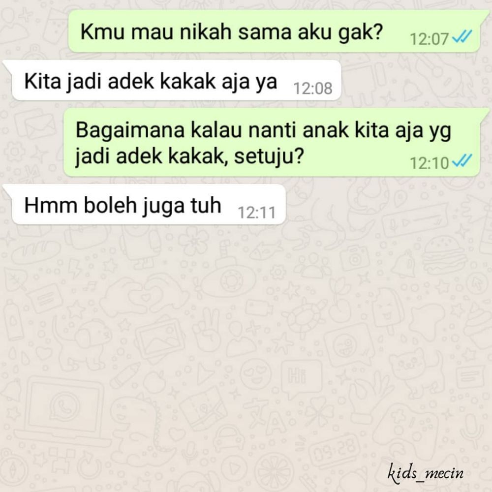 11 Chat lucu cowok bucin ini endingnya bikin ketawa getir