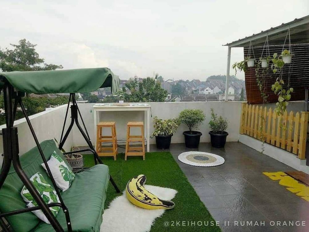 25 Desain rooftop  garden minimalis  sejuk dan cozy abis