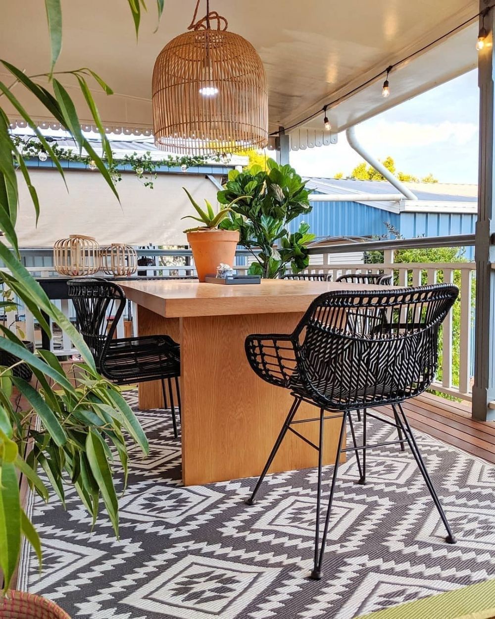 25 Desain  rooftop  garden minimalis sejuk dan cozy abis