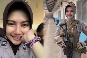 8 Pesona Briptu Imah, polwan berhijab pasukan perdamaian PBB