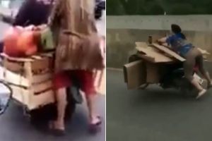 10 Ulah emak-emak saat naik motor ini bikin ngakak