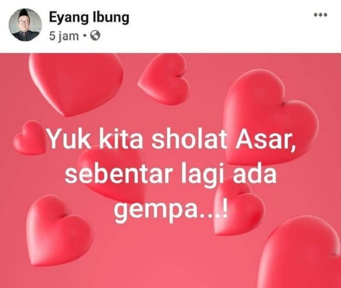 Viral di Twitter, Eyang Ibung peramal gempa Banten