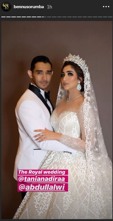 12 Momen resepsi pernikahan Tania Nadira & Abdulla Alwi, mewah abis