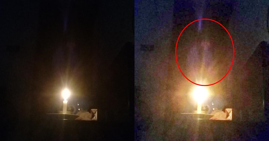 Viral foto penampakan kuntilanak saat mati lampu, awas merinding!