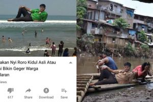 Remaja ini minta diedit di pantai, 10 hasil fotonya kocak abis