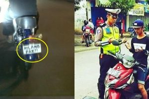10 Cara lucu orang menghindari tilang ini bikin geleng kepala