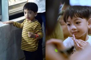 Momen Jan Ethes salat bersama kakak sepupu, aksinya curi perhatian