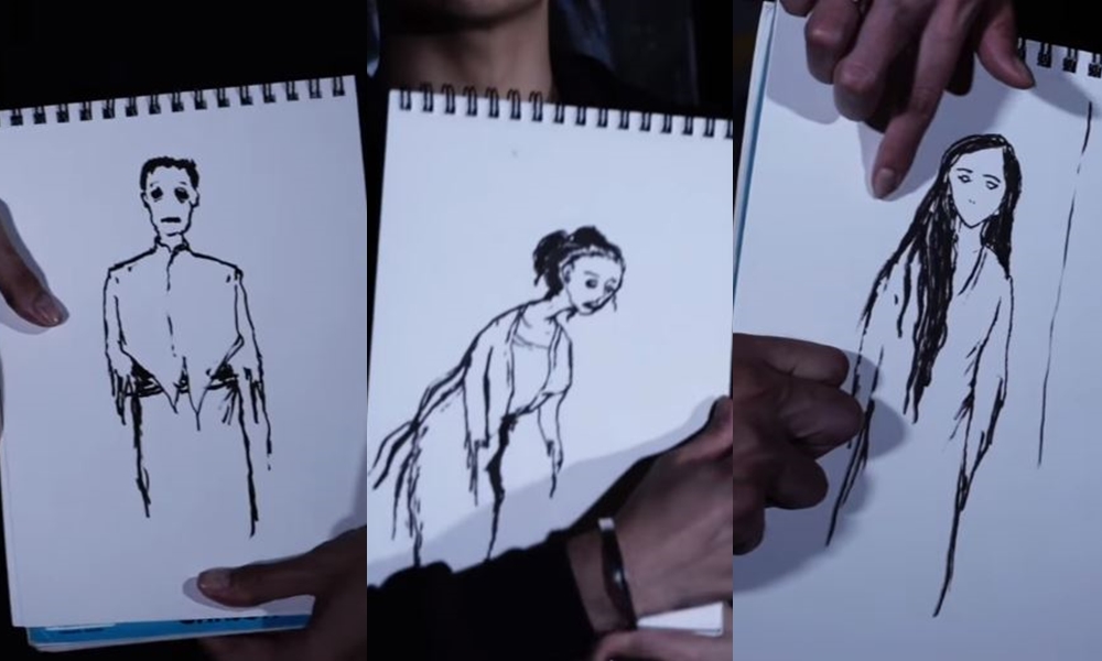 10 Wujud penampakan yang dilukis Wisnu Hardana, bikin merinding