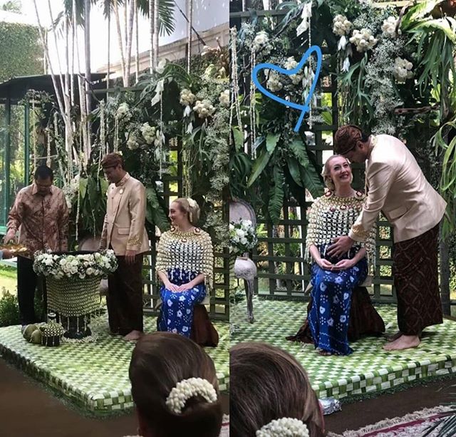 Panji Trihatmodjo dan Varsha Strauss gelar upacara 7 bulan kehamilan
