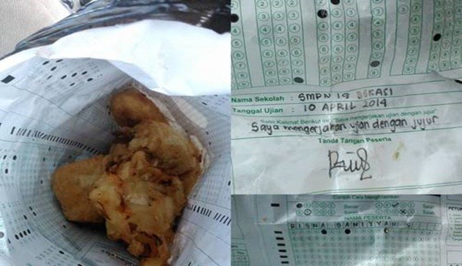 12 Bungkus gorengan ini pakai kertas tak biasa, bikin tepuk jidat