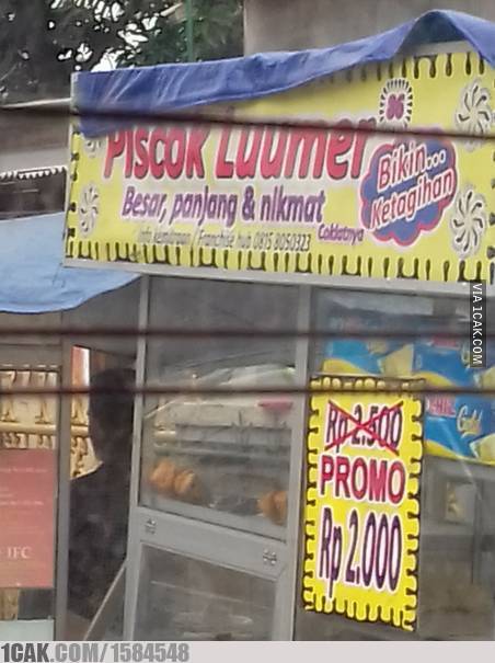 10 Penulisan slogan ini absurdnya bikin mikir kemana-mana