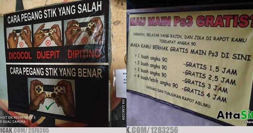 10 Pengumuman lucu di rental PlayStation ini mengundang senyum