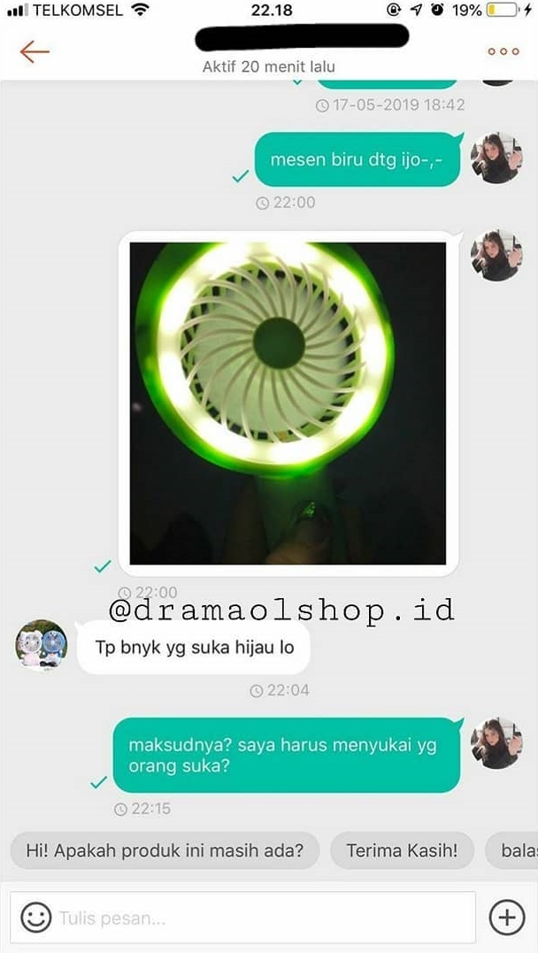 10 Chat lucu pedagang online shop ngerjain pembeli ini kocak