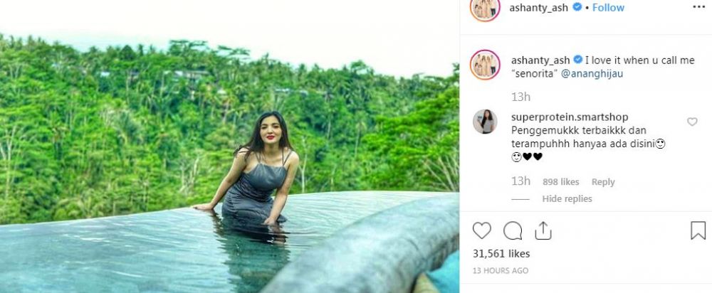 Unggah foto di kolam renang, Ashanty dihujat warganet
