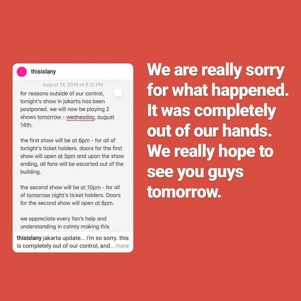 Iqbaal kecewa gagal manggung di konser LANY yang mendadak batal