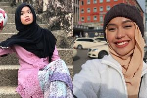12 Pesona Qhouirunnisa, hijaber yang jago freestyle bola