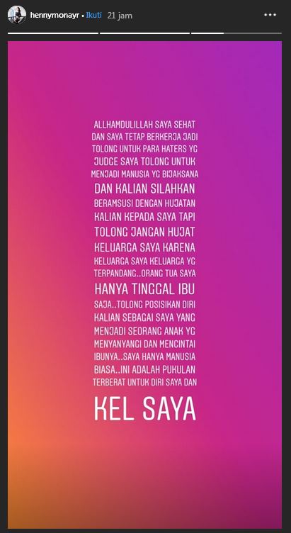 Suami tertangkap kasus narkoba, istri Rio Reifan minta privasi